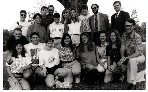 Group of Students - First intake of Canadian Students for Teaching - Faculty of Education 1994 (P2989)
