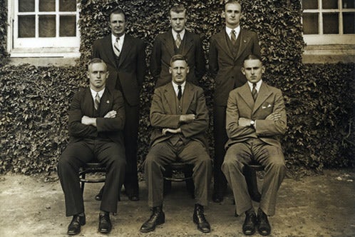 Student Representative Council1937 - EA Southee (Principal) seated centre front [Hawkesbury Agricultural College (HAC)] P1276