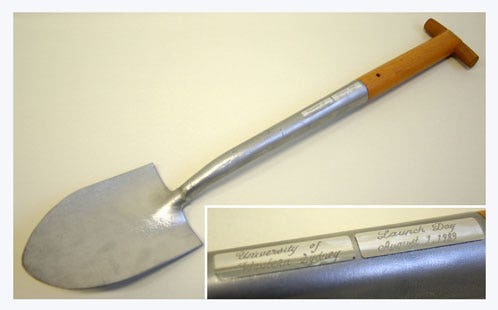 1989 Launch Day Ceremonial Spade (AM-339)