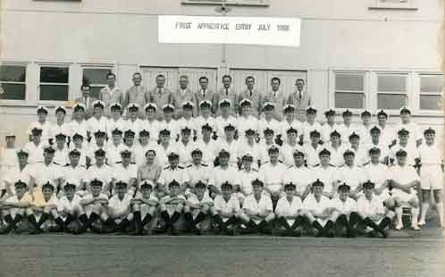 First apprentices HMAS Nirimba July 1956
