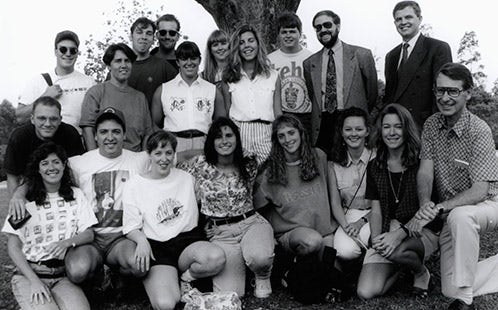 Group of Students - First intake of Canadian Students for Teaching - Faculty of Education 1994 (P2989)