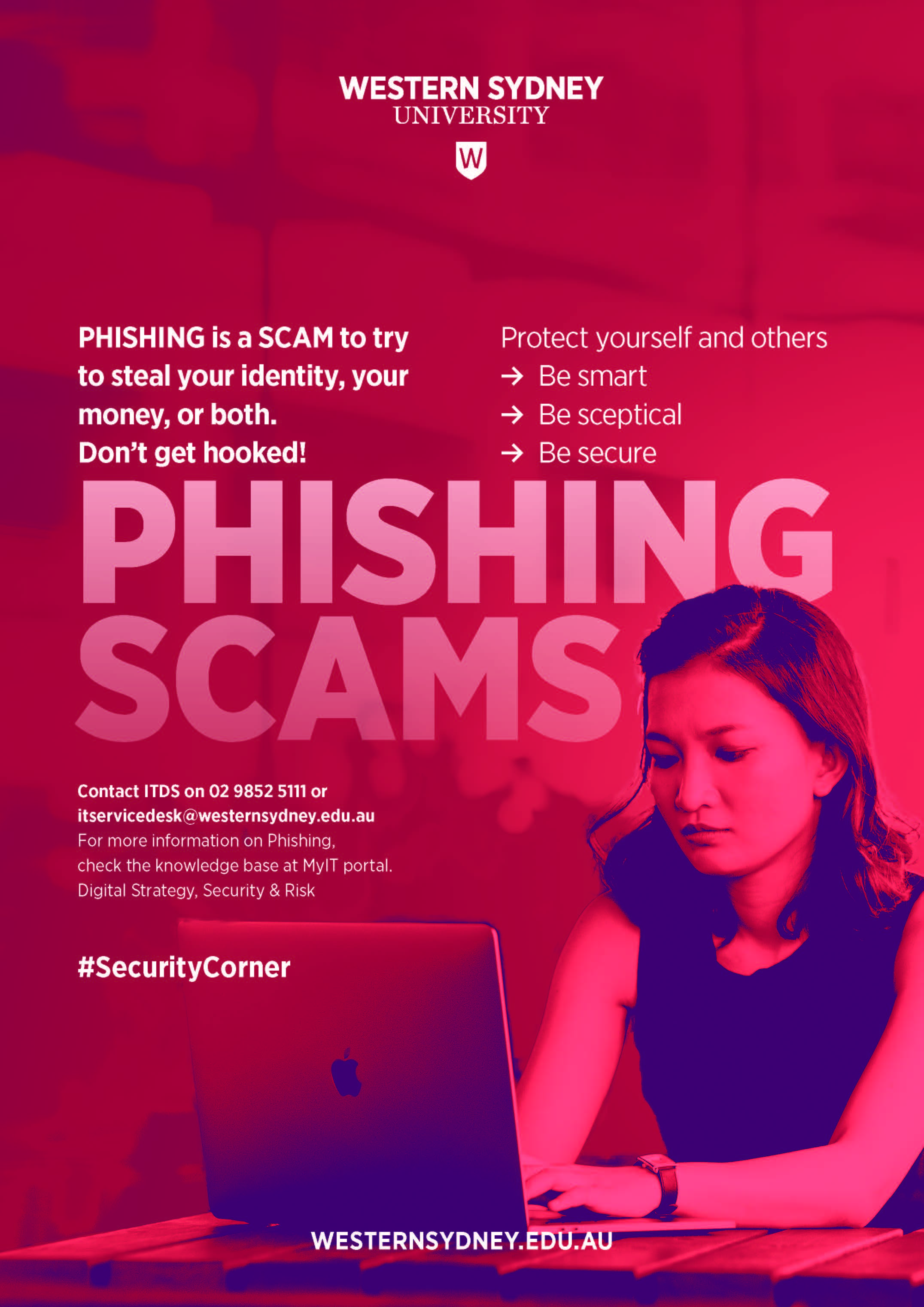 Phishing Scams awareness - A3 poster