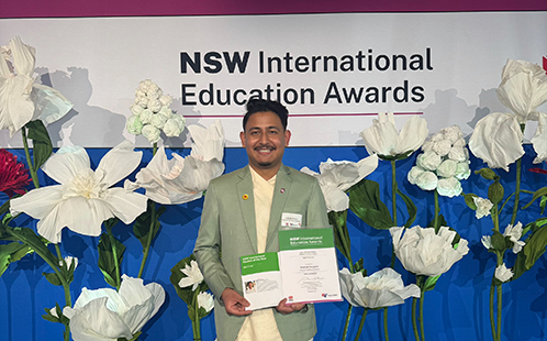 International Student of the Year Highly Commended - Aashish Neupane