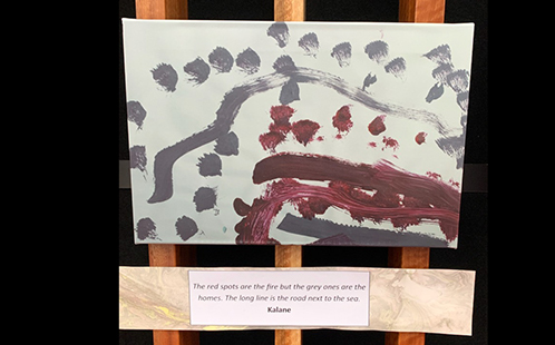 Art exploring the impact of the Black Summer bushfires, as told by Western Sydney University’s youngest community