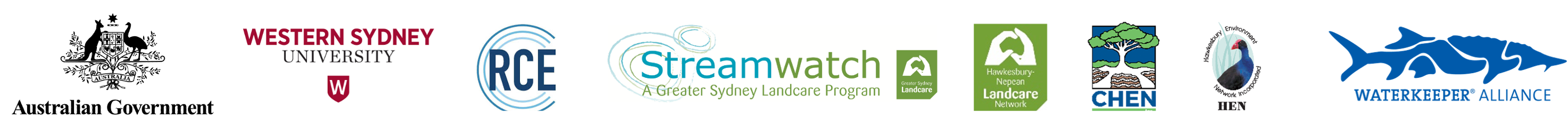 Logo (banner) of the HNWA members with the Australian Government