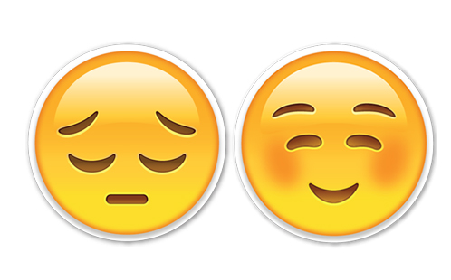 Sad happy emoji