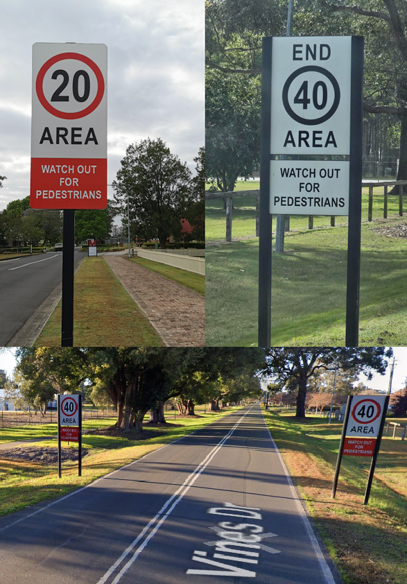 Pedestrian traffic signs