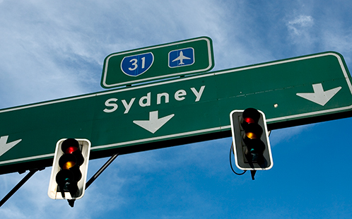 Sydney traffic sign