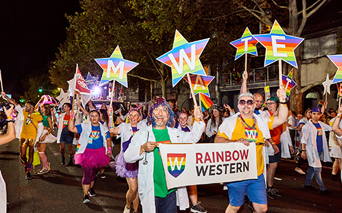 Western Sydney University attends the 2020 Sydney Gay and Lesbian Mardi Gras