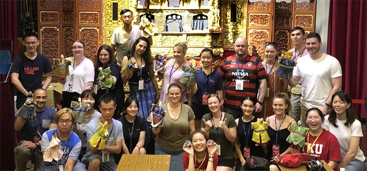 Students visiting Taipei