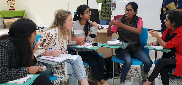 Classes at Lucknow University, India