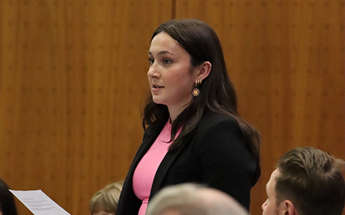 Cr Libby Austin, Western Sydney Uni student