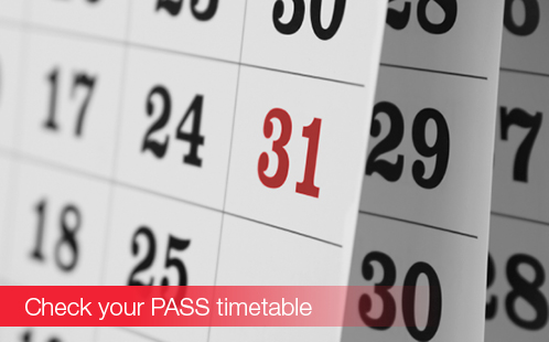 Check your PASS timetable