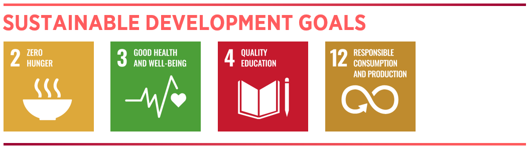 SDGs 2,3,4,12