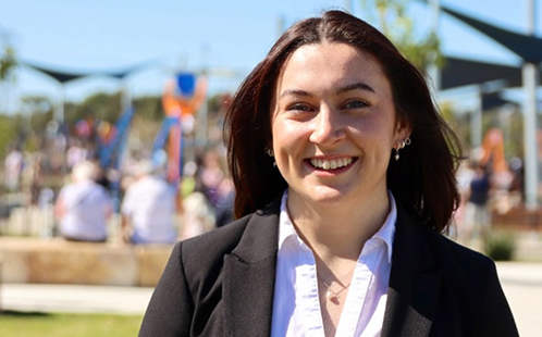 Cr Libby Austin, Western Sydney Uni student