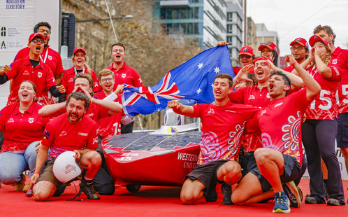 Western are the number one Australian solar car team at the 2025 Bridgestone World Solar Challenge