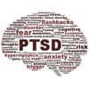 PTSD symbol conceptual design isolated on white background