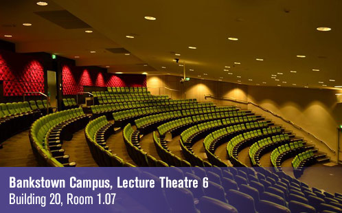Bankstown Campus, Lecture Theatre 6, Building 20, Room 1.07