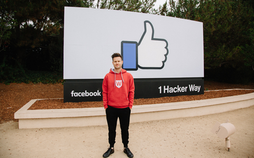 Luke Martin at Facebook HQ