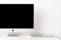 iMac computer on clean desk