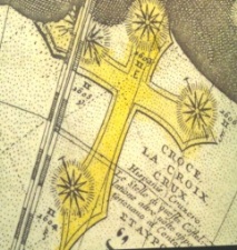 Southern Cross on old star map