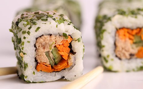 Serve sushi in stadiums