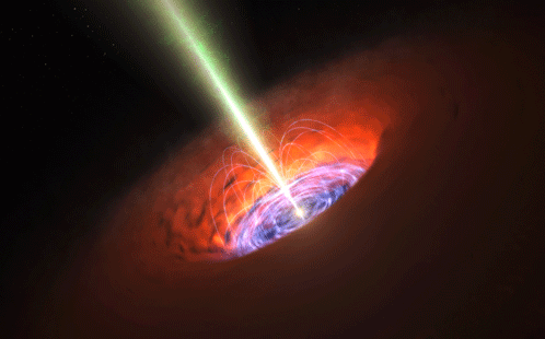 Rendering of a Supermassive Black Hole - Credit: ESO/L. Calçada
