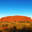 Afternoon shot of the famous Uluru rock in Northern Territory, Australia.