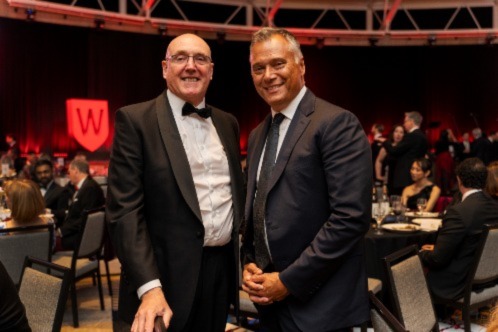 Vice-Chancellor and President, Professor Barney Glover AO pictured with ABC TV presenter and journalist, Stan Grant.