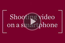 Find out how to use your smartphone to film video