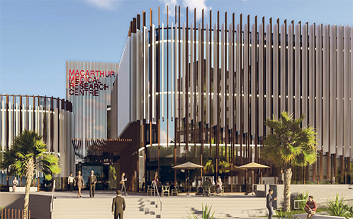 Artist impression of the Macarthur Medical Research Centre