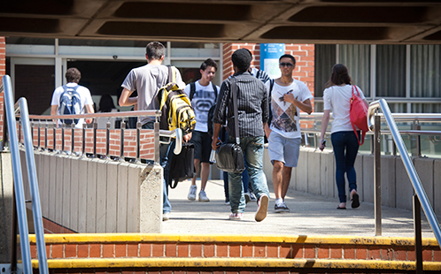 Students at UWS Penrith campus