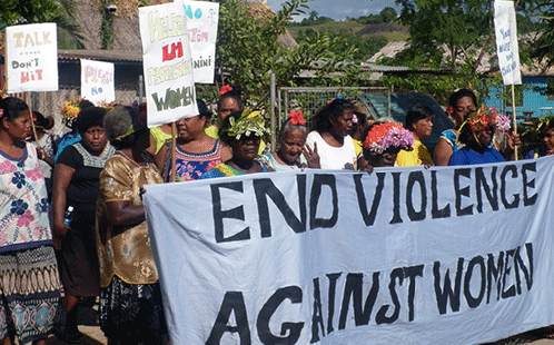 Women protesting against violence to women