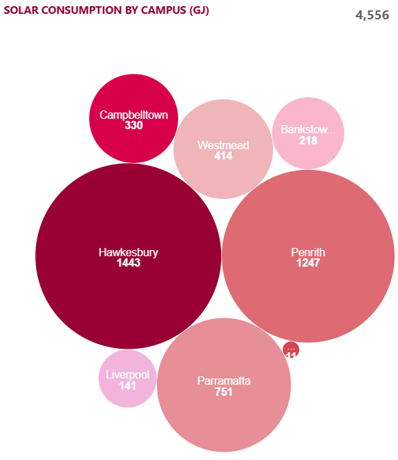 Solar Generation and Consumption by campus CY2024