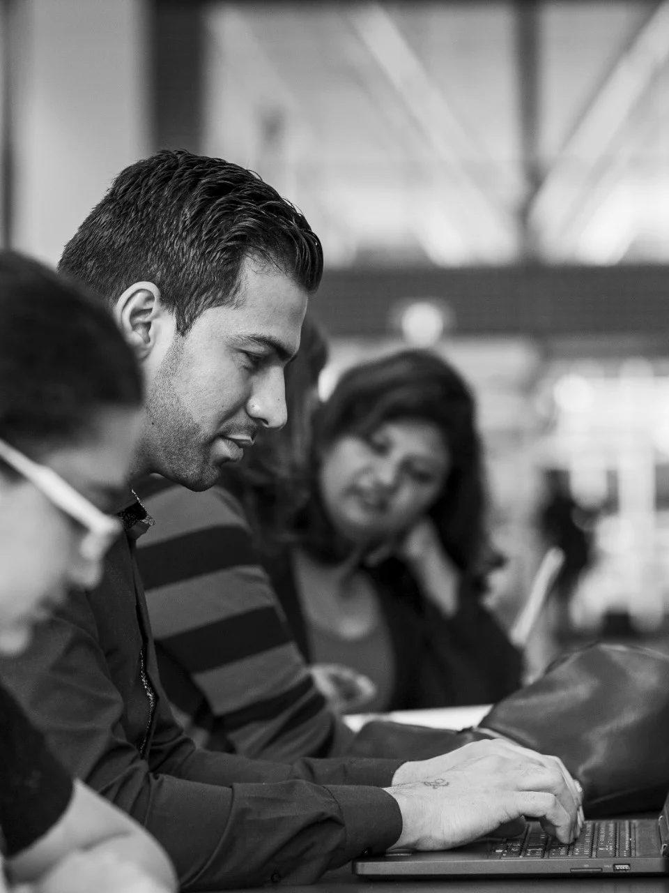 Students on their computers