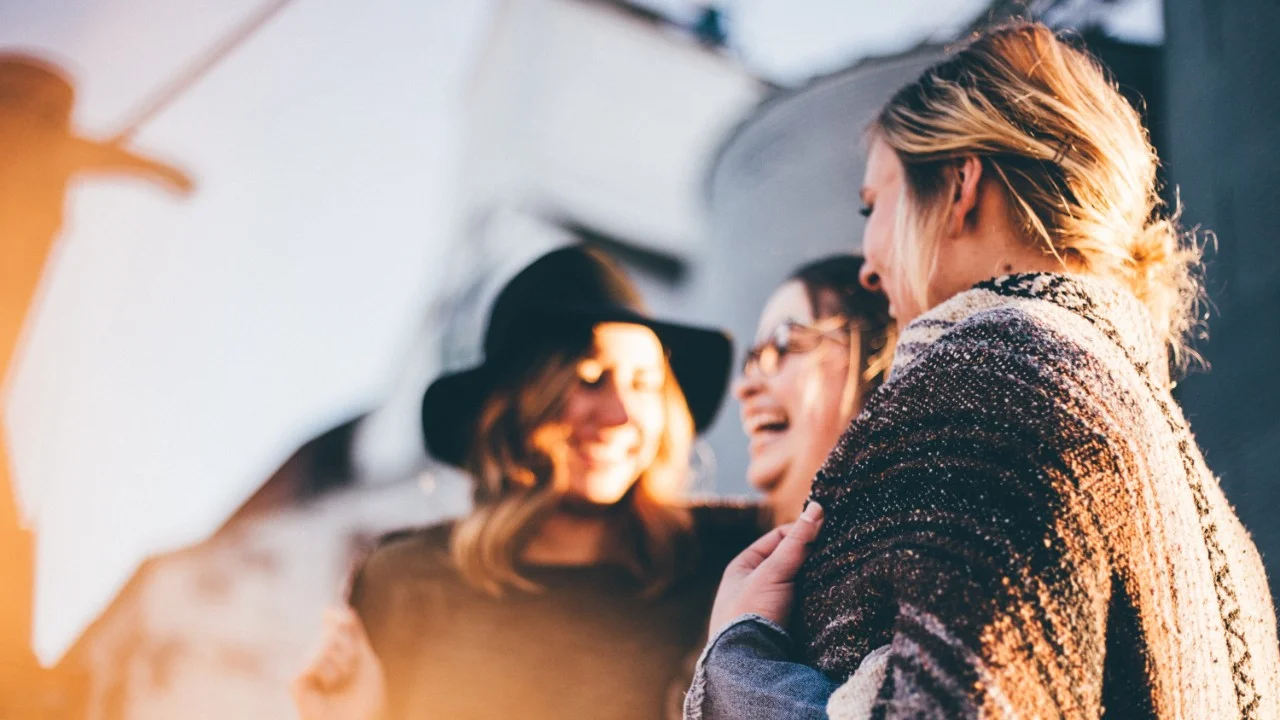 Women laughing