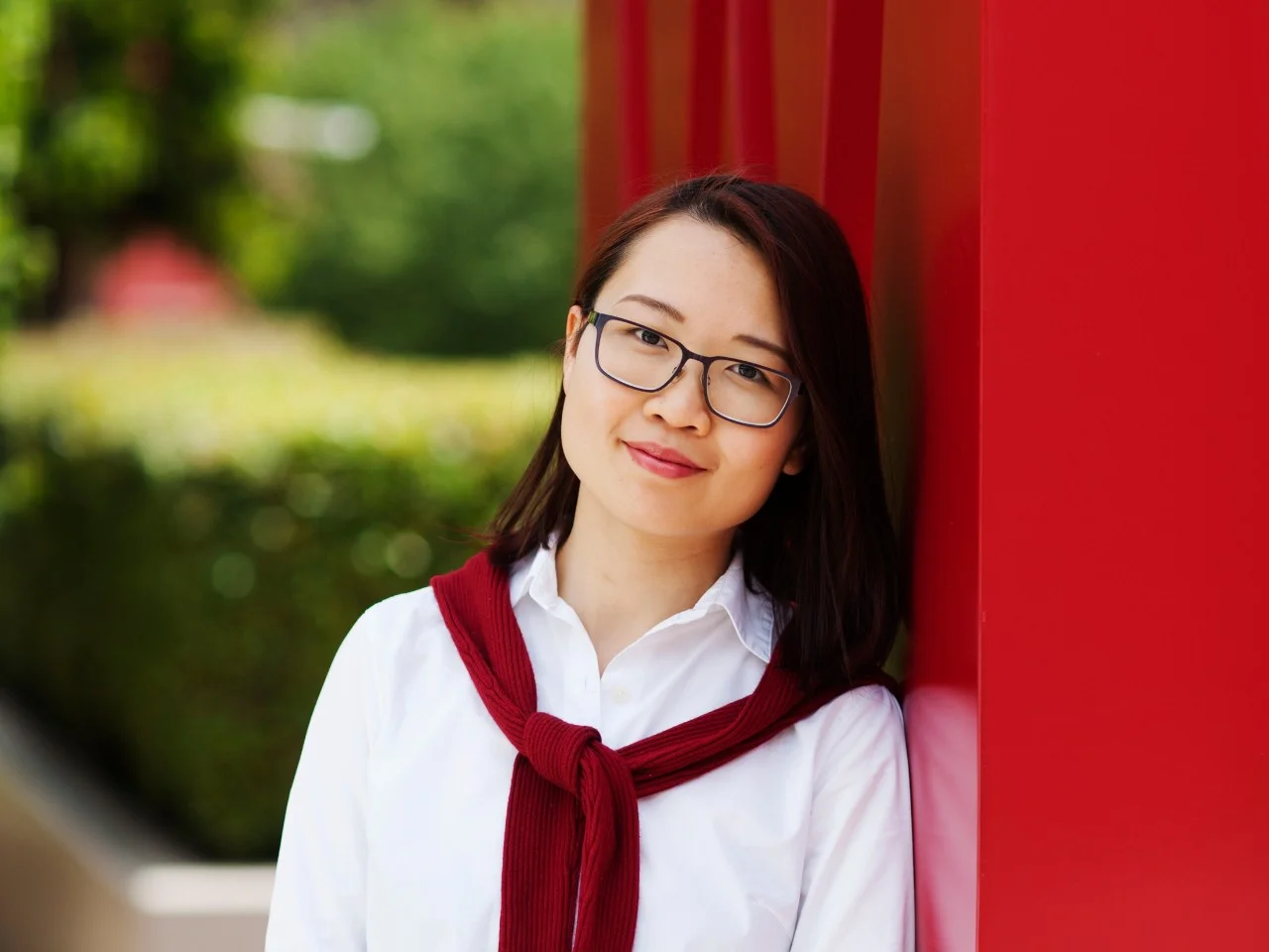 Female student on Parramatta South campus