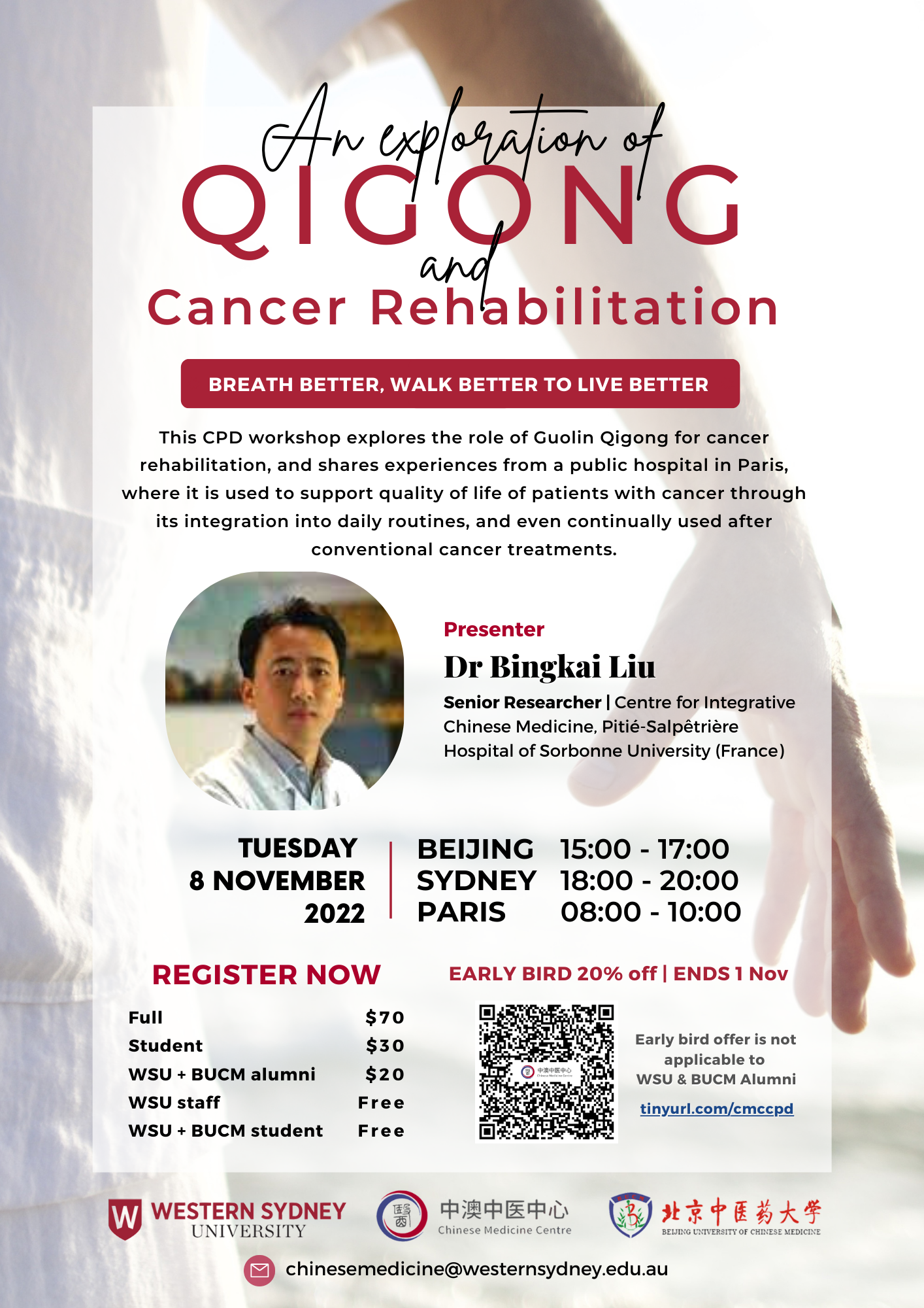 Qigong and Cancer Rehabilitation CPD Workshop