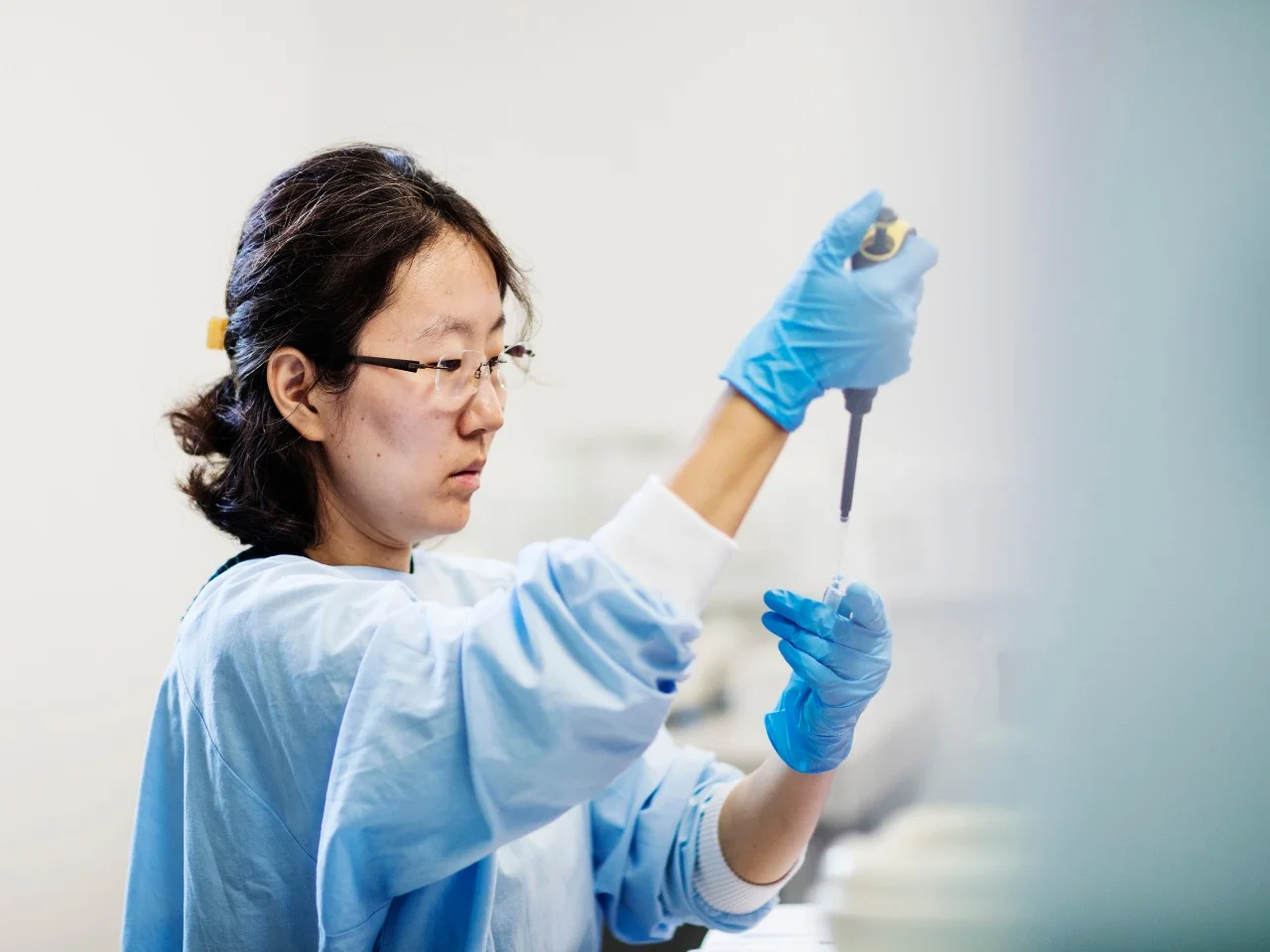 Scientist in a laboratory at Western