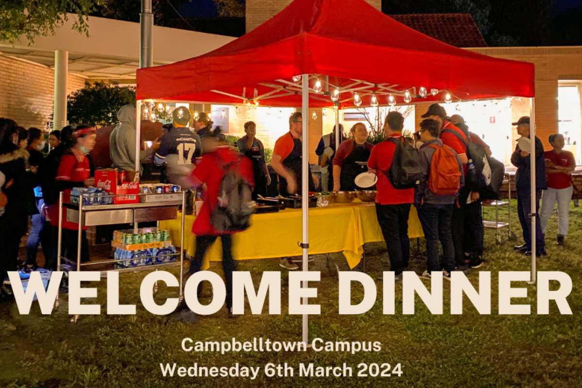 Welcome Dinner at Campbelltown Campus (Free Event)