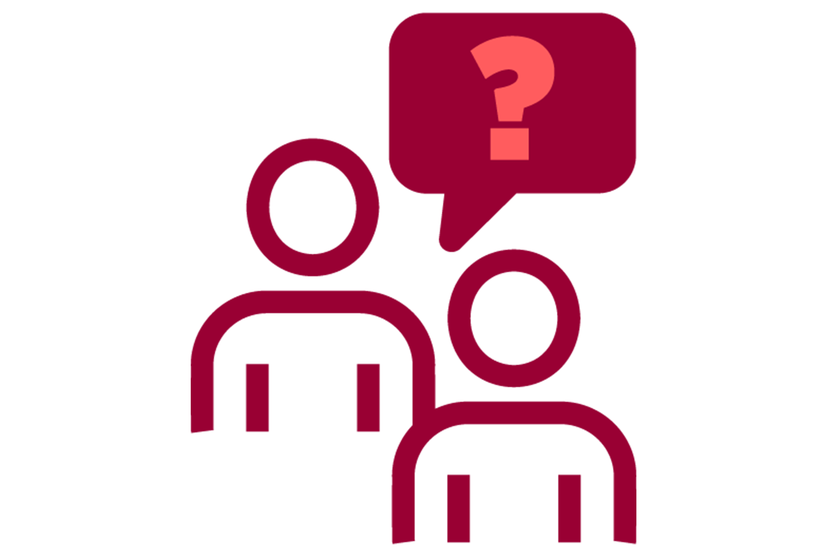 Two people talking icon