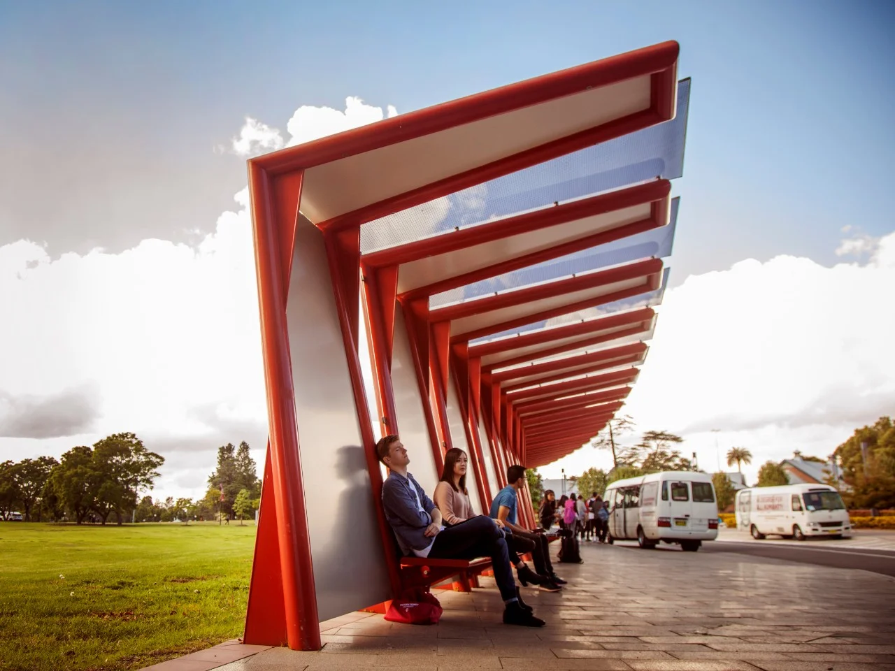 Shuttle buses at Parramatta South campus