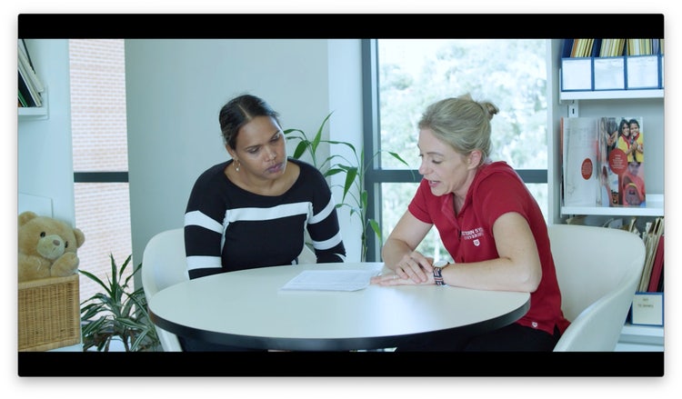 WSU researchers Jaidine Fejo and Chantelle Khamchuang do the ERLI checklist