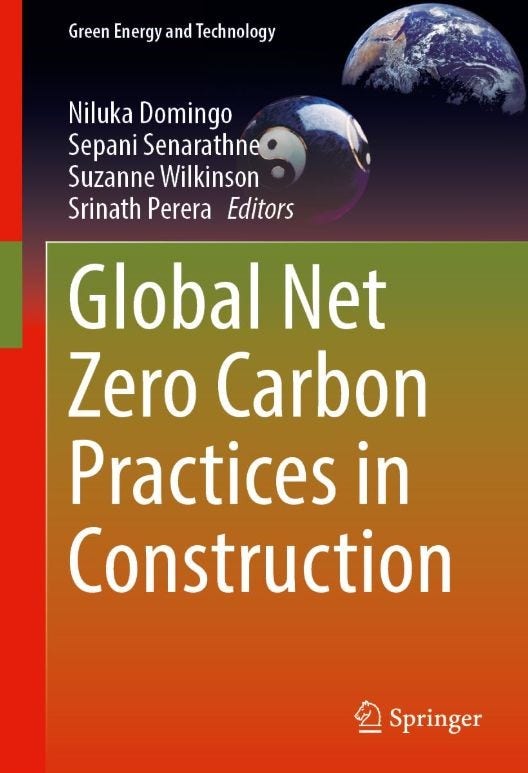 Book cover Global Net Zero Carbon Practices in Construction