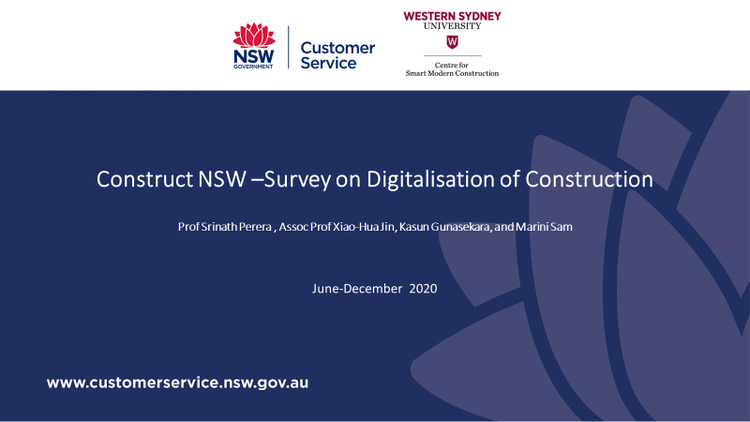 Survey on Digitalisation of Construction