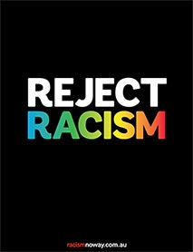 Reject Racism poster