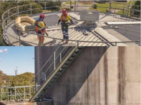 Aerial site inspection of Berowra Reservoir