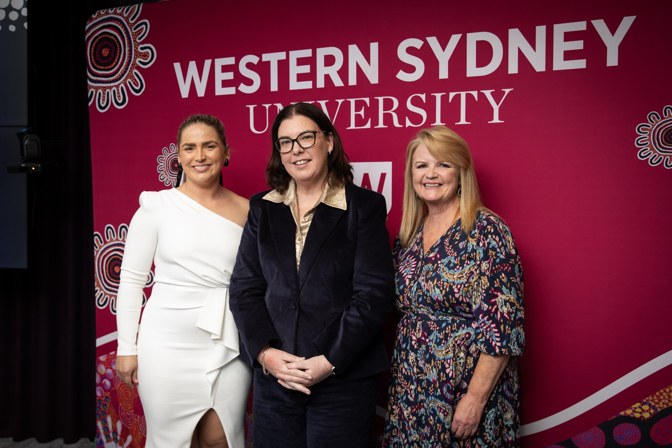 NAIDOC Week Gala Dinner group photo with Michelle Trudgett 