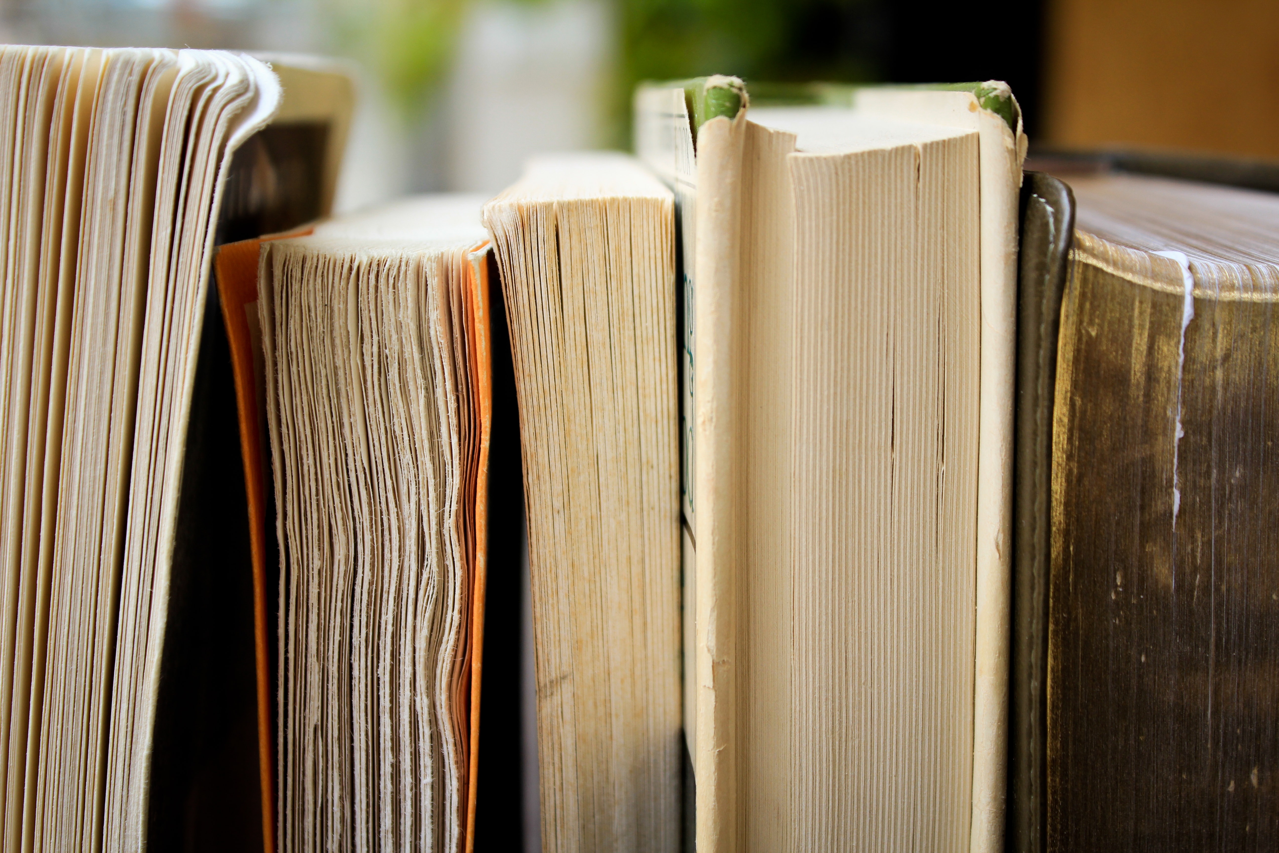 Close-up image of books