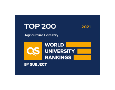 Agriculture and Forestry QS Badge Top 150